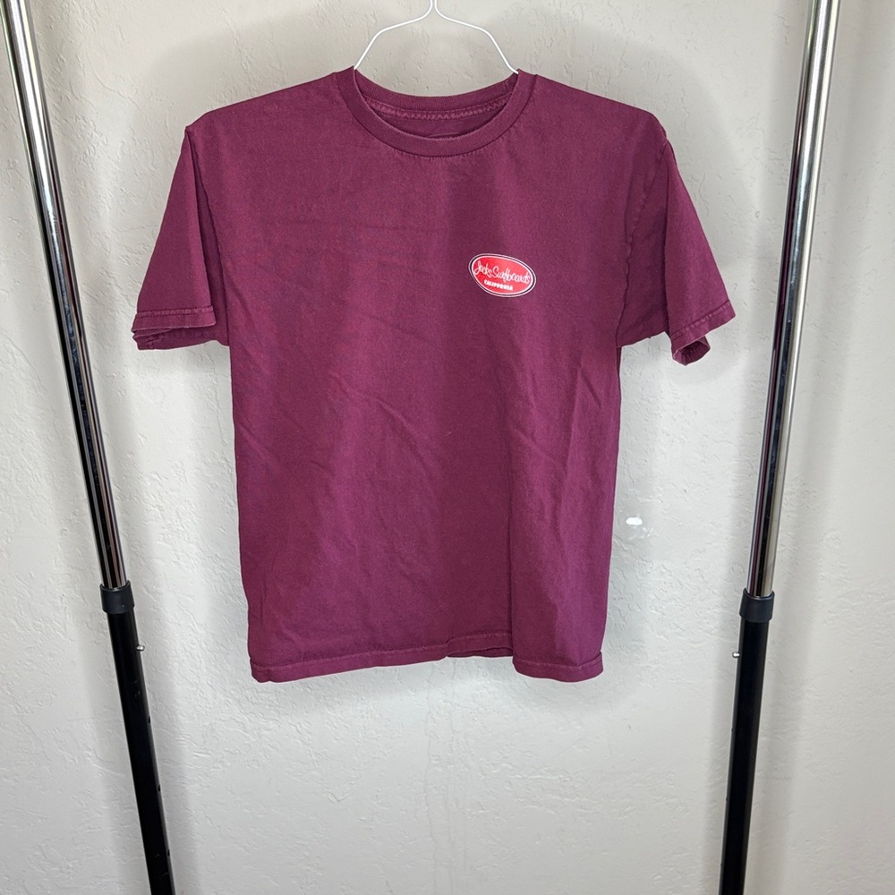 Jack by BB Dakota Burgundy Short Sleeve Tee